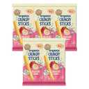 Earth's Best Organic Baby Food, Dissolvable Teething Snack for Babies 6 Months and Older, Strawberry Banana Crunchy Sticks, .56 oz Pack (Pack of 5) (EXP 11/19/26)