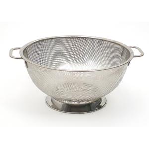 RSVP International International Endurance Stainless Steel Precision Pierced Colander, 5-Quart (Punch-5), Silver