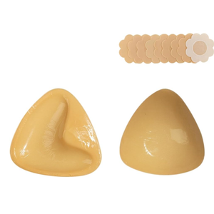 Ultra Push up Sticky Bra Pads Inserts - Reusable for Bikini Sports Bra - Double Sided Adhesive Bra Inserts M