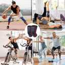 APEXUP Compression Knee Brace for Women, Copper Compression Sleeve for Knee Support, Arthritis Pain Relief, Meniscus Tear, ACL, Running (Small, Dark Grey+Red)