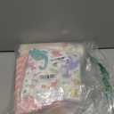 Xynic 201 Pcs Pastel Dinosaur Birthday Decorations Girl, Dinosaur Birthday Banner, Cupcake Toppers, Disposable Table Cloth, Plates and Napkins Pink Watercolor Cute Girls Dino Theme Party Supplies, 25 Guests