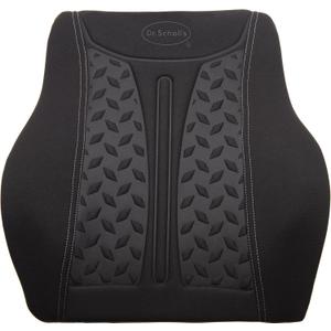 Dr. Scholl's Max Support Charcoal-Infused Lumbar Seat Cushion for Car, Truck, SUV  Black