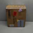 GREENSTELL Small Vanity Stool Chair with Storage and Folding Back, 13.4" x 15" x 30" Square Faux Fur Soft Ottoman, 4 Metal Legs with Anti-Slip Feet, Furry Padded Seat for Makeup, Bedroom, Pink