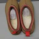 Women's Slippers Platform Mini Boots Short Ankle Boot Fur Fleece Lined House slippers Anti-Slip Boot For Outdoor (8, Brown)