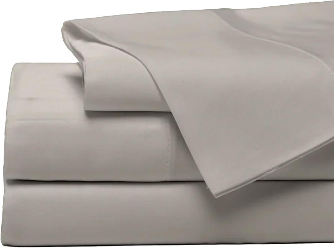 Cozy Earth Luxury Bed Sheet Set - 100% Viscose from Bamboo Fabric, Ultra-Soft & Breathable, Fits Regular & Deep Pocket Mattresses up to 20" - 4 Pieces King Sheet Set Dove Grey