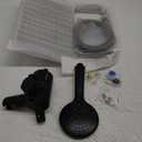 Filtered Shower Head with Handheld Spray Combo,12 inch High Pressure Rainfall Shower Head with Adjustable Slide Bar,Dual Rainfall Showerhead,Bathroom Accessories,Black