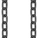 BeneLabel 2Pcs 28 inch Black Heavy Duty Hanging Chains with 4 Carabiners 1000 LB Capacity Hanging Hammock Chair Hardware Extension Chain for Swing, Hanging Chair, Punching Bags, Indoor and Outdoor