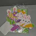 Pajean Easter Bulletin Boards Easter Classroom Decor Christian Religious Bulletin Board He is Risen Cross Bunny Egg Cutouts for Spring School Home Church Wall Door(Bunny)