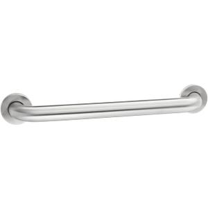 Amazon Basics Bathroom Handicap Safety Grab Bar, 18 Inch Length, 1.5 Inch Diameter, Holds up to 500LBs, ADA Compliant, Stainless Steel