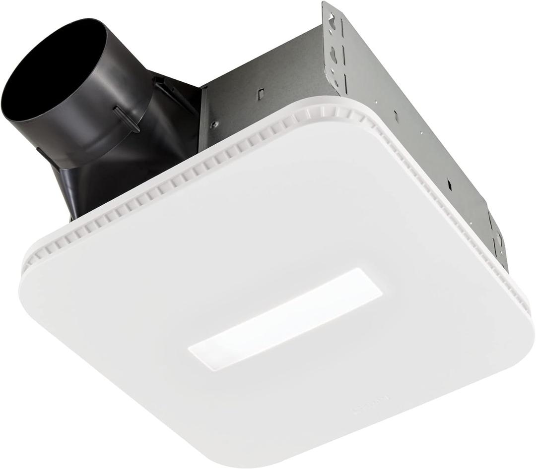 Broan-NuTone AE110LK Bathroom Exhaust Fan with Light, Easy Install, ENERGY STAR Certified, Powerful 110 CFM, Quiet 1.0 Sones, White