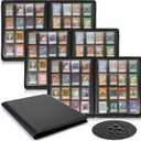 3 Pcs 16 Pocket Trading Card Binder 3000+ Pockets Binder Album Compatible with Mtg, Sports, Standard Size Card for Collector