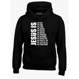 shop4ever Jesus is My Everything My God My Lord My Savior Christian Hoodie Sweatshirts, XX-Large