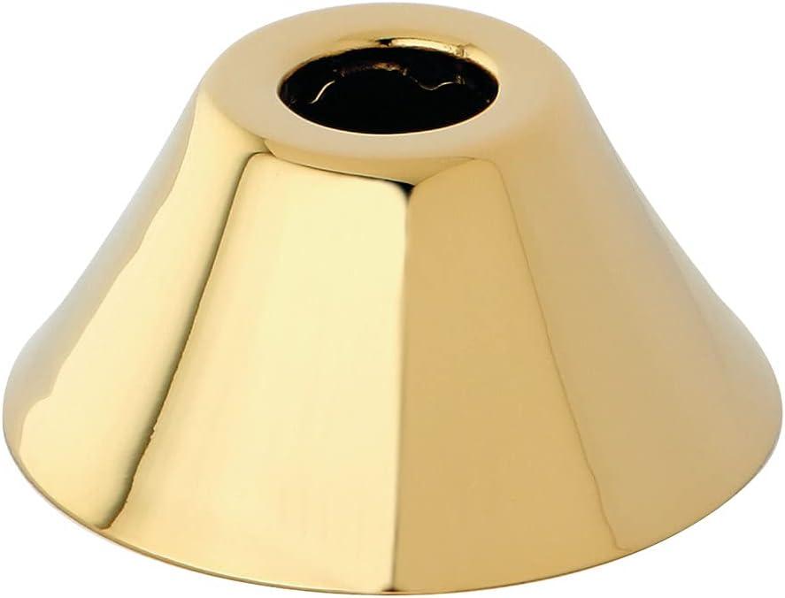 Kingston Brass FLBELL582 Magellan 5/8-Inch OD Bell Flange, 2-3/8-Inch, Polished Brass