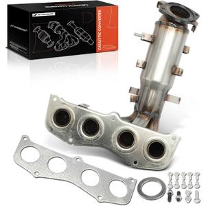 A-Premium Front Exhaust Manifold Catalytic Converter Kit Direct-Fit Compatible with Toyota Camry 2002-2006, Solara 2002-2006, 2.4L, EPA Compliant