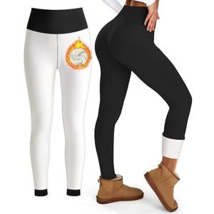 Bluemaple Fleece Lined Leggings Women High Waisted Tummy Control Thermal Warm Winter for Women Workout Yoga Pants XL