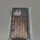 DJSOK Case for iPhone 16 Pro,Luxury Pattern Design Shockproof Rugged Cover,Cases for Man Woman-Classic Wood Grain Old Flag