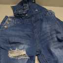 luvamia Women's Casual Stretch Adjustable Denim Bib Overalls Jeans Pants Jumpsuits, Small