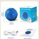 Interactive Dog Toys Ball, 2025 Upgraded Self Moving Balls and Vibrating Ball for Dogs, E-TPU Safety Material Electric Dog Toys to Keep Them Busy Rolling Balls for Small Medium Large Dogs (Blue)