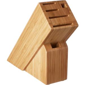 Shun Slimline Knife Block, 6 Slot Knife Holder, Made from Genuine Bamboo, Kitchen Storage for Professional and Home Chefs