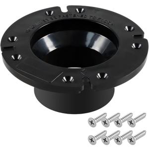 3" Socket Floor Flange RV Toilet Flange Compatible with Dometic/Sealand Gravity Discharge Toilets Fit 3" 4" or 5" Drainpipe Replace# 385345892