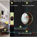 Front Door Handle and Round Deadbolt Door Key Lock,Entry Door Handle Set with Cove Knob,Exterior Door Lock Set,for Interior and Exterior Entrance Passage Door Lock Matte Black