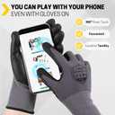 FURWEY Safety Work Gloves,32 Pairs Micro-Foam Nitrile Coated Glove,Seamless Knit Nylon Gloves，Touchscreen, Ideal for Warehouse Package Handling，Construction, Gardening,Medium