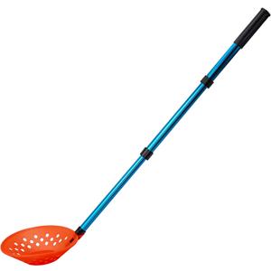 33.4 Inch Adjustable Ice Fishing Skimmer Scoop- Winter Ice Fishing Scooper with Long Handle- Portable Ice Fishing Gear for Scooping Out Ice While Fishing