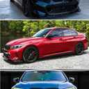Front Lip Compatible with BMW G20 3 Series M Sport 330e 330i M340i 20232026 LCI, Front Bumper Chin Splitter Spoiler for 330i 330e M340i (Gloss Black)
