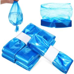 Beavorty Diaper Pail Bags Refill 5-Pack Bin Liners for Nursery Pe Odor Locking Diaper Trash Bags Leak-Reducing Pail Accessories Universal Disposal Bags