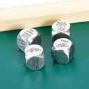 2 x 4PCS Sex Toy Sex Dice Game for Couple 10th Anniversary Steel Gift for Women Men Fathers Day Presents for Him Men Valentines Gifts for Boyfriend Girlfriend Husband Birthday Gifts from Wife Christmas