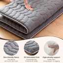 Premium Foam Japanese Futon Floor Mattress Queen Size 60"x 80",100% High Density Foam Comfortable Floor Mattress,3.2" Thicken Foldable Sleeping Pad,Dormitory Tatami Mat,for Adult and Kids (Gray)