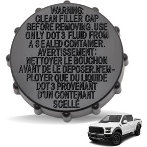 Brake Fluid Reservoir Cap Fit for Ford F-150 2015-2019, Ford Expedition 2018-2021, Lincoln Navigator 2018-2021, Replacement for FL3Z-2162-A, FL3Z2162A, BRFC19
