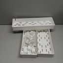 SPACEKEEPER Slim Rolling Storage Cart, 3 Tier Bathroom Storage Organizer Laundry Room Utility Cart Mobile Shelving Unit, Multi-Purpose for Kitchen Office Bathroom Laundry Narrow Places, White