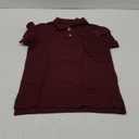 The Children's Place Boys' Uniform Short Sleeve Pique Polo (Medium, Redwood)