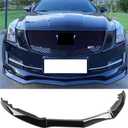 MUTUSAISI Front Bumper Lip Spoiler Splitter Fit for Cadillac ATS 2015-2019 Accessories Gloss Black