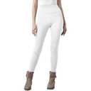 Ipletix Women's Fleece Lined Leggings - High Waisted Warm Fleece Lined Leggings for Winter White, S-M