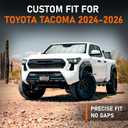 Custom Fit 2024-2026 Tacoma Windshield Sun Shade for Toyota Tacoma 2024 2025 2026 - Upgraded 6-Layer with Triple Laminate Core Front Window Shade - Accordion Folding Design with Storage Bag