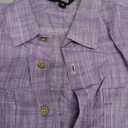 JOGAL Boys Chambray Shirts Short Sleeve Button Down Casual Cotton Woven Shirt with Two Pockets for Kids, Size: 10