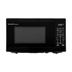 SHARP SMC0760KB Compact Countertop Microwave Oven with Removable 10" Carousel Turntable, 0.7 Cubic Feet, 700 Watt CuFt, Black