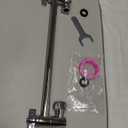 12-Inch Shower Head Extension Arm, Adjustable Shower Extension Arm, Stainless Steel Shower Arm Extender, Compatible with G1/2 Universal Connector, Chrome