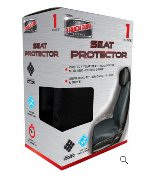 Truck Tuff Heavy Duty Seat Protector - Black, 1 piece