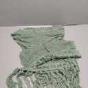 Women Crochet Knit Dress Hollow Out 2024 Boho Summer Bathing Suits Coverups Sexy V Neck Short Sleeve Dress, Medium, Green