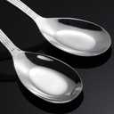 Asian Soup Spoons Stainless Steel Chinese Soup Spoons Set of 6 for Ramen Pho Wonton Dumpling Noodles (medium)