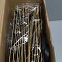 Noveread 24 Pcs Valentine's Day Floral Gift Bags Bulk Portable Bouquet Wrapping Paper Bag with Handle Waterproof Flower Florist Wrap Centerpiece Box for Women Anniversary Wedding Birthday(Black)