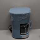 Haden Brighton Coffee Machine, 12 Cup Programmable Drip Coffee Maker with Auto Shut-Off Function and Reusable Washable Water Filter, Sky Blue & Chrome