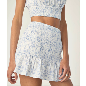 Florence Garden Party Smocked Mini Skirt  (Small)