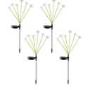 LED Solar Garden Lights Mushroom, Waterproof Solar Pathway Lights Outdoor, for Patio, Festival, Wedding, Party Decor Jellyfish Ambiance