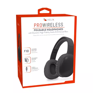 Helix Prowireless Foldable Headphones Black