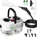 Steam Cleaner Handheld with 1200ml Large Water Tank, High Pressure Steamer for Floors, Upholstery, Grout, Car (White)