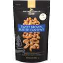 Squirrel Brand Sweet Brown Butter Cashews, 3.5 oz Resealable Bag, Gourmet Flavored Cashews Nuts, Gluten Free, Vegetarian (EXP 12/17/26)